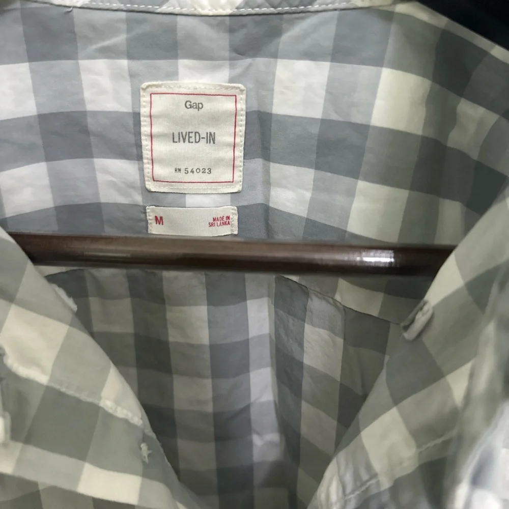 Checkered button up - Picture 2 of 3